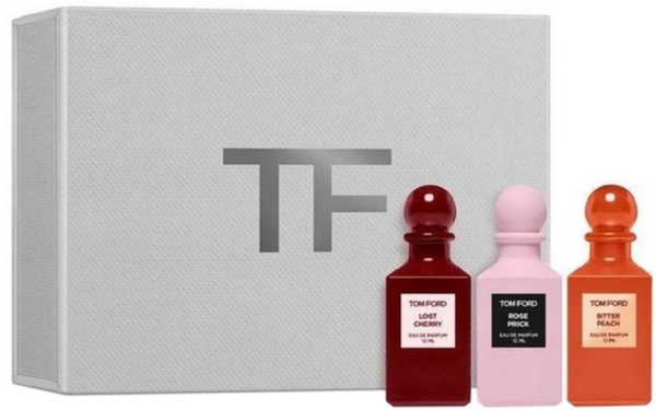 Tom Ford Private Blend Mini Decanter Gift Set 12ml Rose Prick EDP + 12ml Lost Cherry EDP + 12ml Bitter Peach EDP