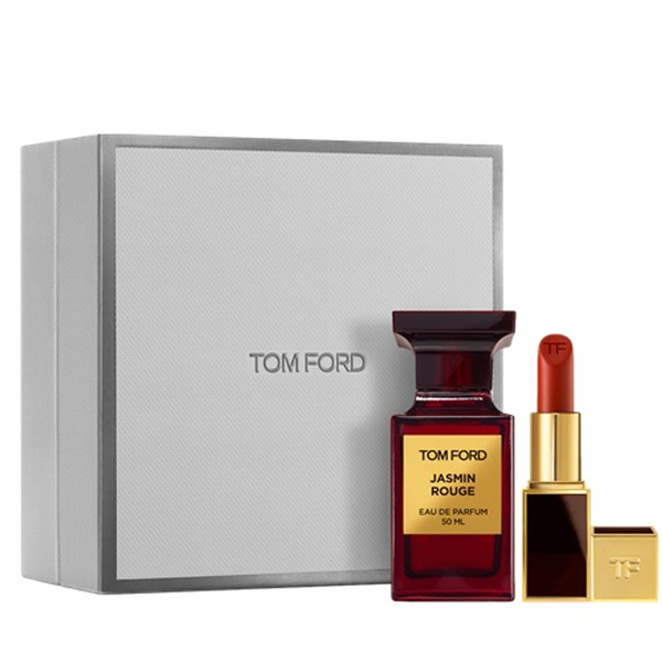 Tom Ford Private Blend Jasmin Rouge Gift Set - EDP 50ml Spray + Lipstick 3g Set for Women 1 Piece