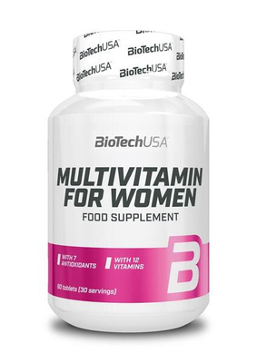 BioTechUSA Multivitamin for Women Complex of Vitamins and Minerals 60 Tablets
