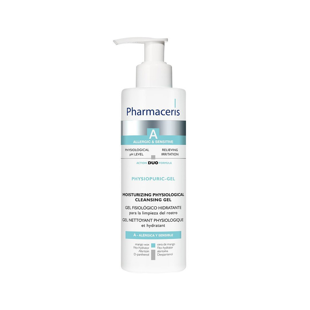 Pharmaceris A Physiopuric Moisturising Face Cleansing Gel for Sensitive Skin 190ml