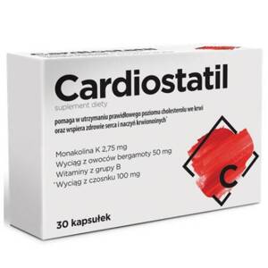 Cardiostatil Helps Maintain Normal Cholesterol Levels and Healthy Heart 30 tablets. Best Before 31.10.25