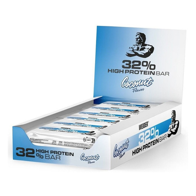 Weider 32% High Protein Bar, Coconut - 12 x 60g
