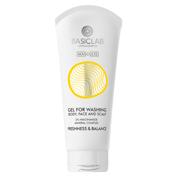 BasicLab Masculis Body, Face and Scalp Cleansing Gel 100ml