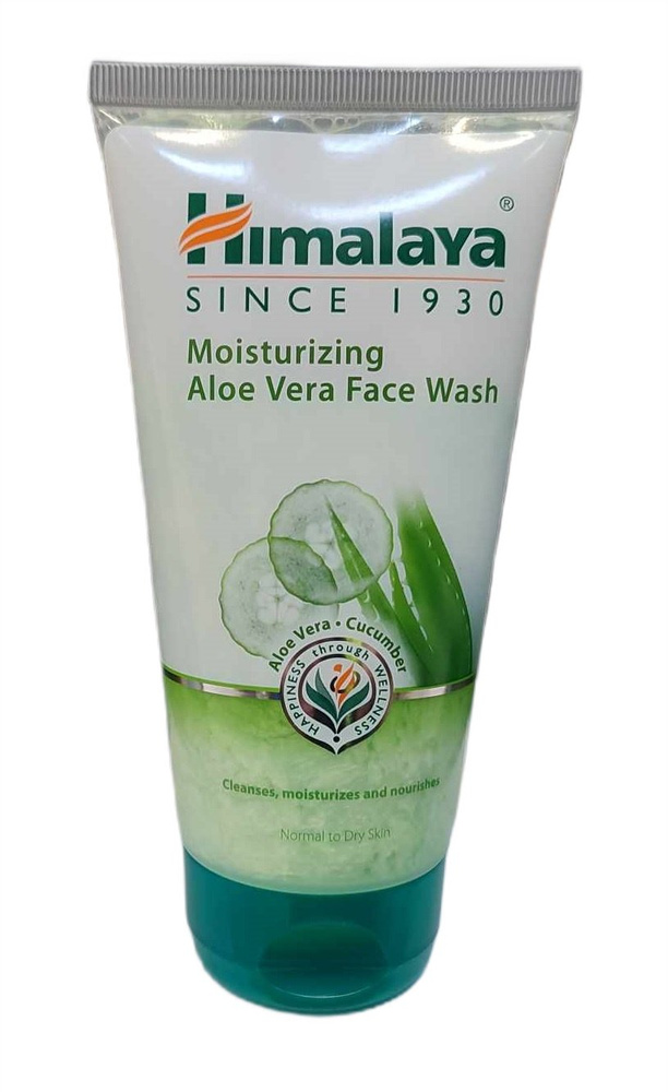 Himalaya Moisturizing Aloe Vera Face Wash for Gentle Cleansing 150ml