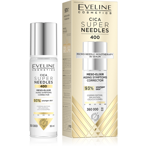 Eveline Super Needles Cica 400 Meso-Elixir Aging Corrector for Mature Skin 30ml