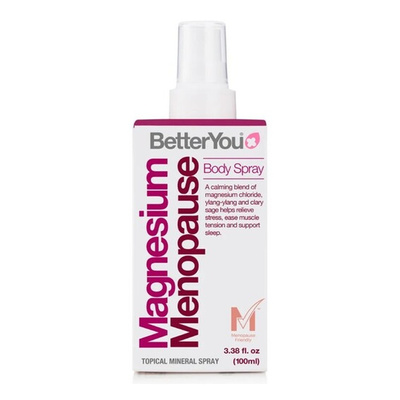 BetterYou Magnesium Menopause Body Spray for Menopause Symptoms Relief 100ml