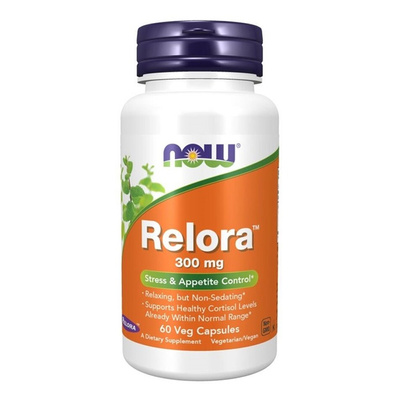 NOW Foods Relora 300mg for Stress and Cortisol Support 60 Vegetable Capsules