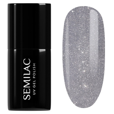 Semilac Magnetic Glow Cat Eye UV/LED Soak Off Hybrid Gel Nail Polish - 334 Silver Lavender 7ml