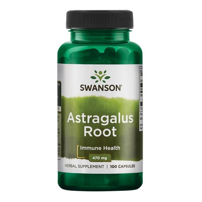Swanson Astragalus Root 470mg for Immunity and Circulation 100 Capsules