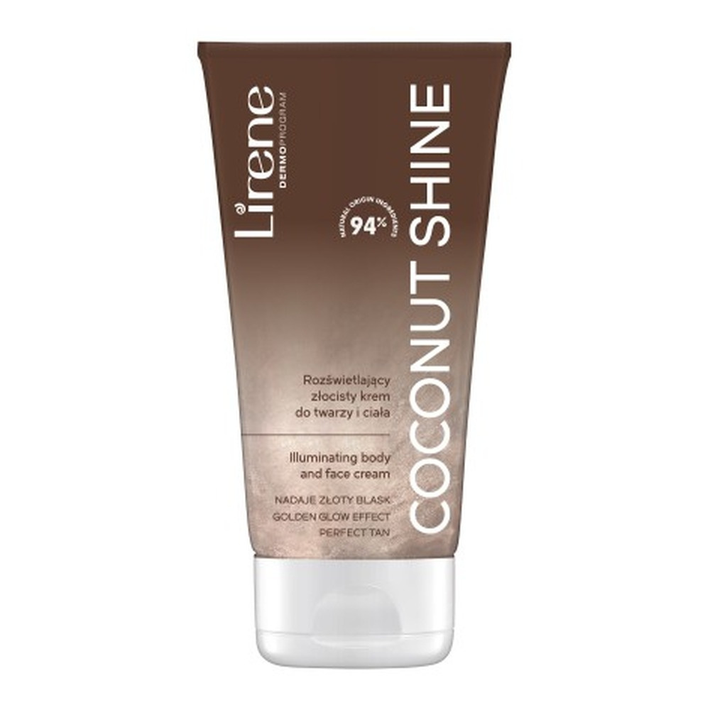 Lirene Perfect Tan Illuminating Golden Cream Coconut Shine 150ml