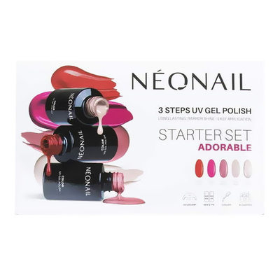 NeoNail Set for Adorable Hybrids 7 Varnishes + LED Lamp 21W/48 1 Piece