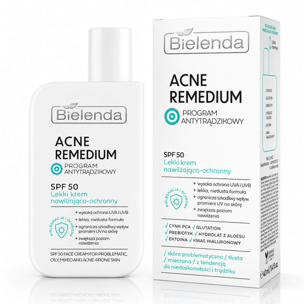 Bielenda Acne Remedium SPF 50 Light Moisturizing and Protective Cream 40ml