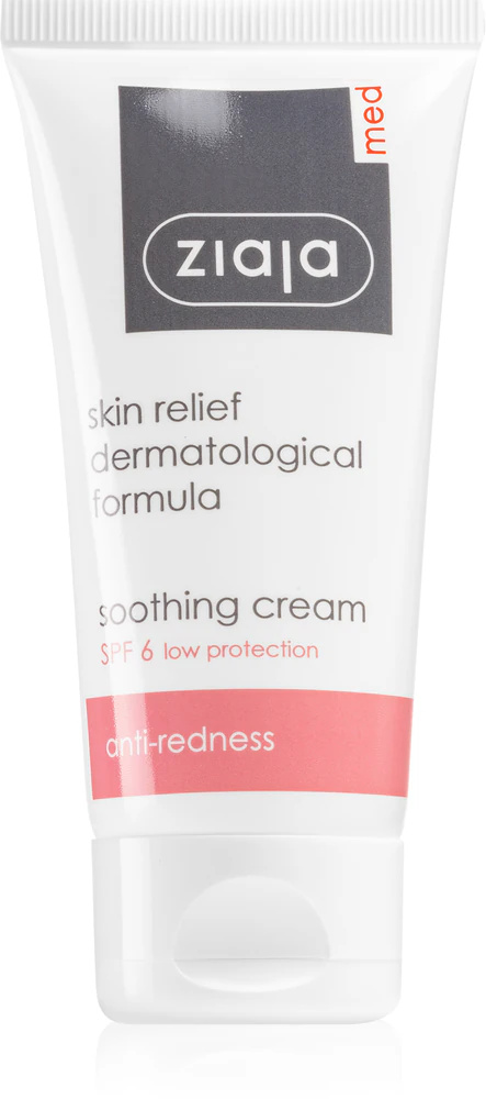 Ziaja Med Soothing Treatment Cream Reducing Rosacea SPF6 50ml