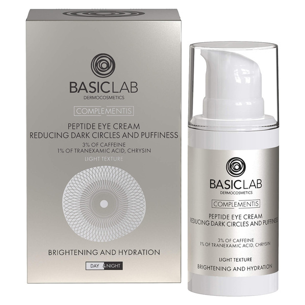 BasicLab Peptide Eye Cream Brightening and Depuffing Eye Treatment 15ml