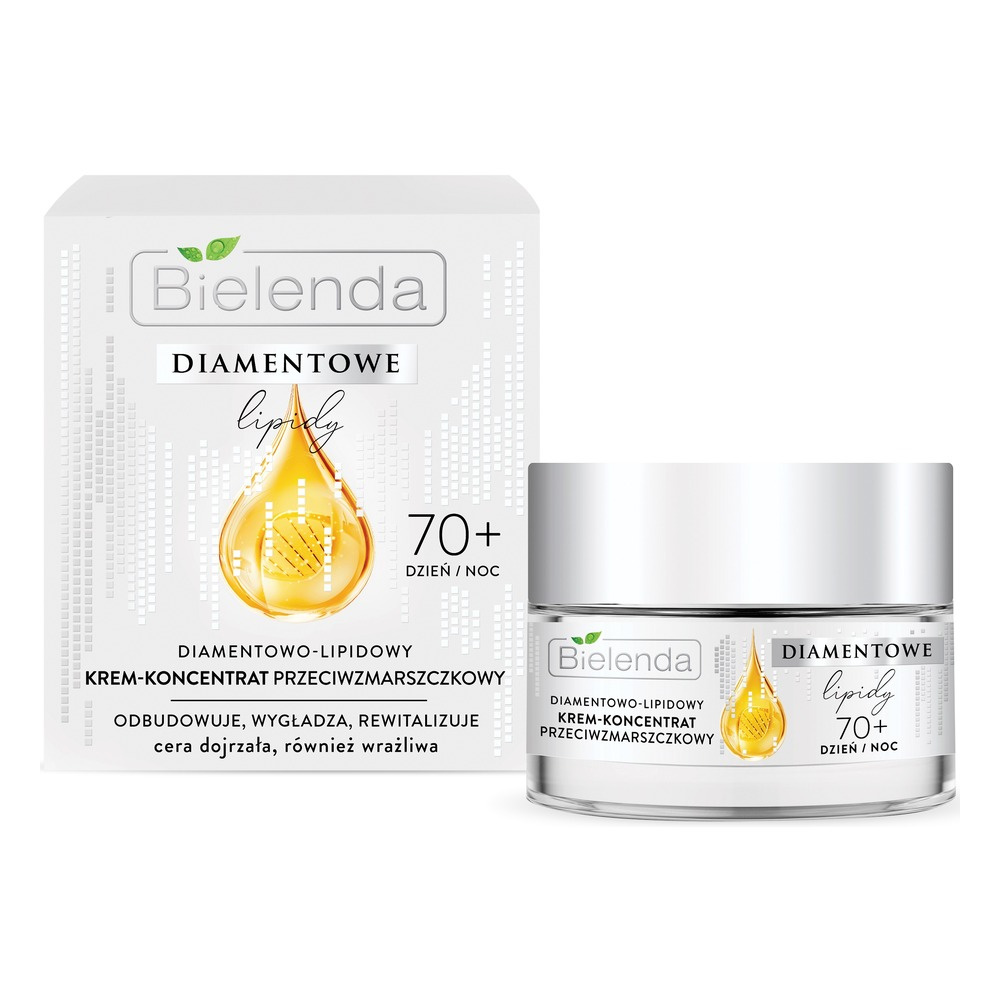 Bielenda Diamond Lipids 70+ Anti-Wrinkle Day and Night Cream-Concentrate for Mature and Sensitive Skin 50ml