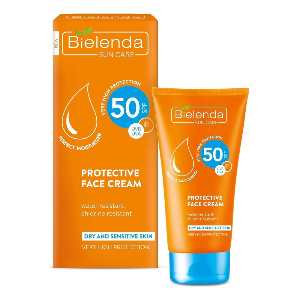Bielenda Sun Care Protective Face Cream for Dry and Sensitive Skin SPF50 50ml