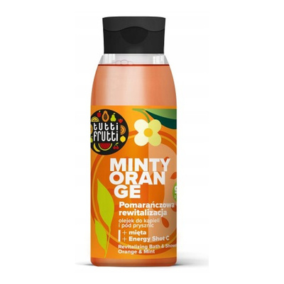 Tutti Frutti Revitalizing Bath and Shower Oil Orange and Mint 400ml
