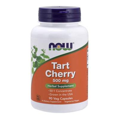 NOW Foods Tart Cherry 500mg Montmorency Cherry Extract 90 Vcaps