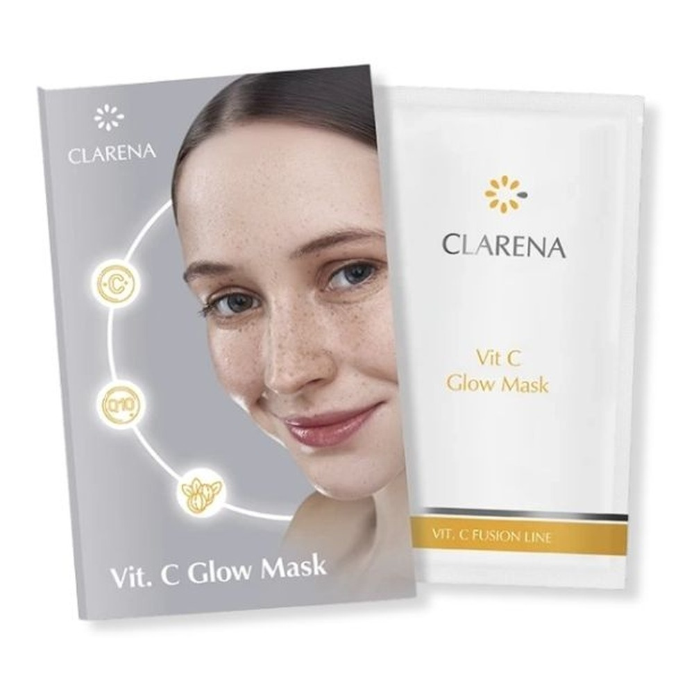 Clarena Vit C Fusion Line Cream Mask with Vitamin C Intensive Illumination for Tired Skin 5ml