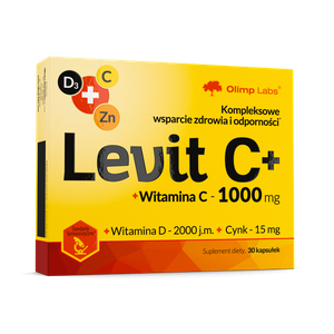 Olimp LeVit C+ Vitamin C+D3 Zinc 30 Capsules Best Before 13.11.25