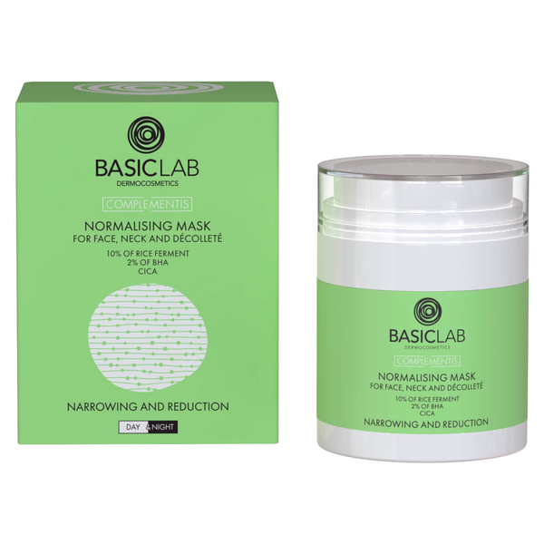BasicLab Complementis Normalising Mask for Face Neck and Décolleté 50ml