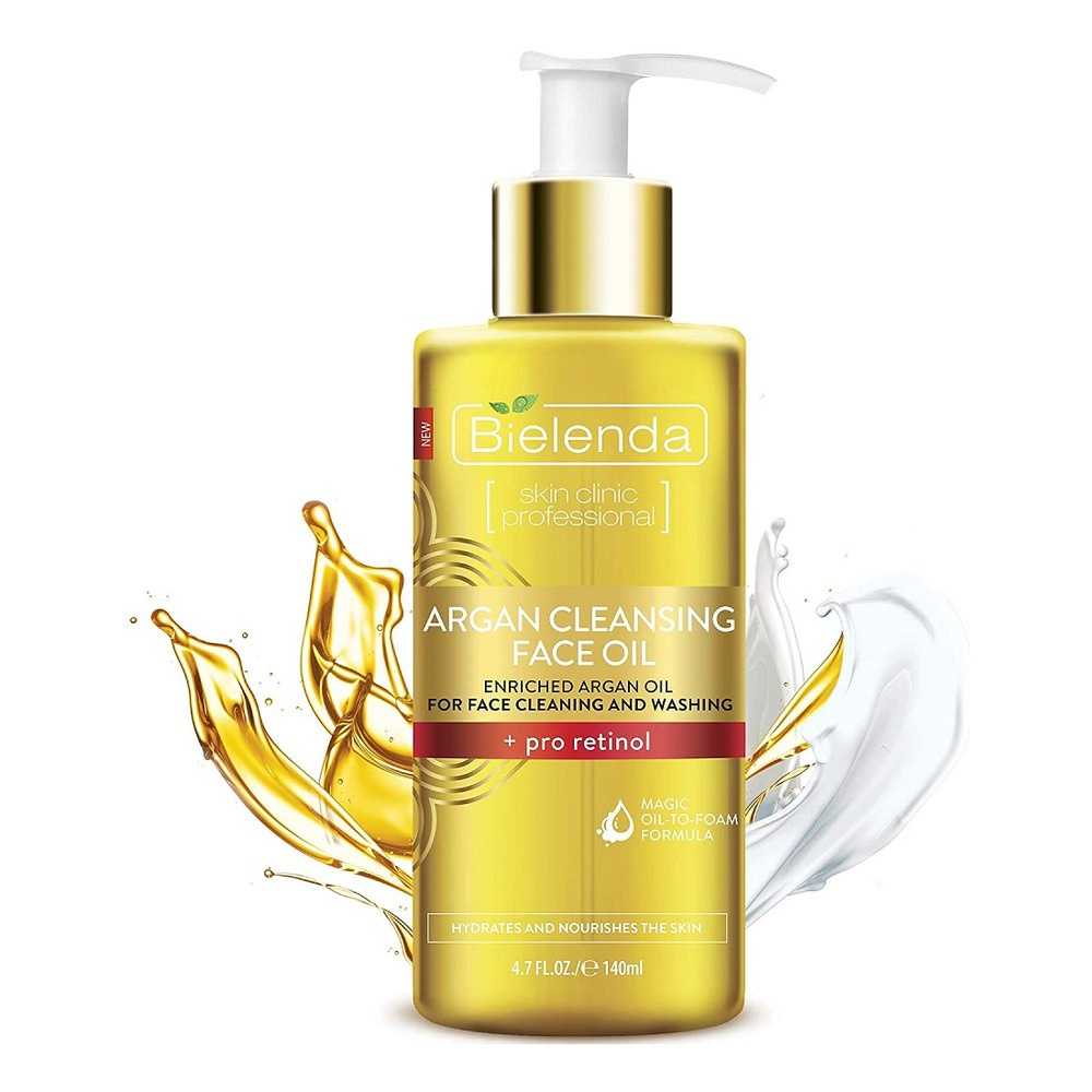 Bielenda Argan Oil for Cleansing and Washing Face with Pro Retinol 140ml