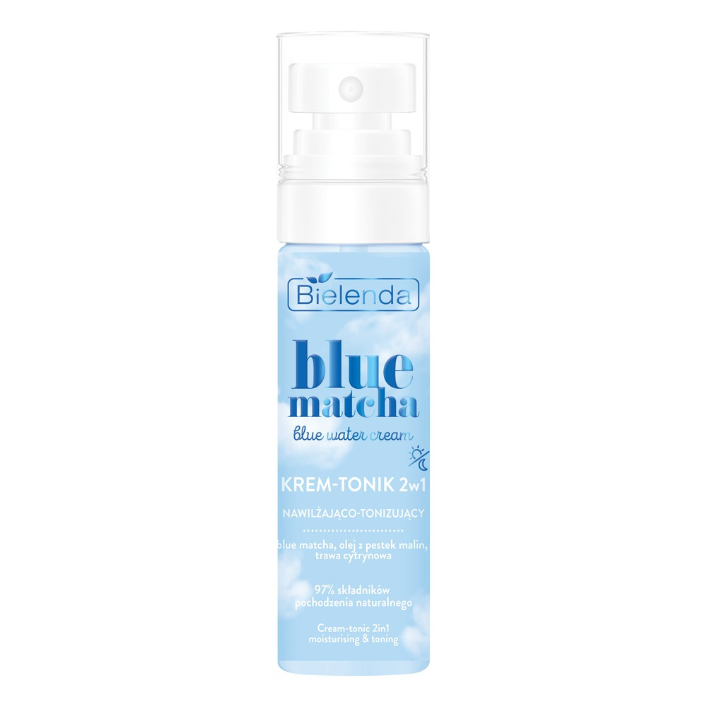 Bielenda Blue Matcha Water Moisturizing and Toning Cream for All Skin Types 75ml