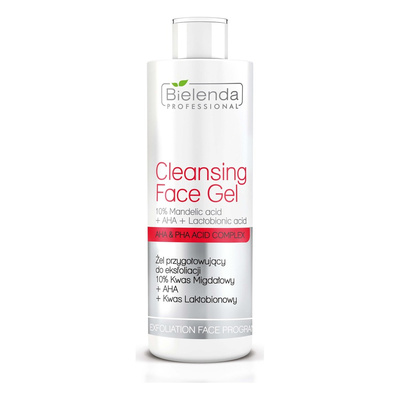Bielenda Professional Cleansing Face Gel with 10% Mandelic Acid and Lactobionic Acid 200g