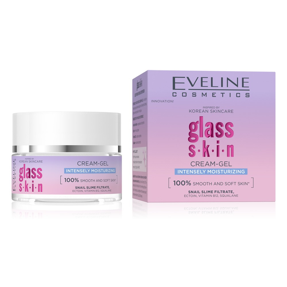 Eveline Cosmetics Glass Skin Intensely Moisturizing Cream-Gel 50ml