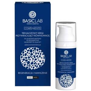 BasicLab Trehalose Light Balancing Cream 3% Gluconolactone 2% Pentavitin Regeneration and Moisturization for Day and Night 50ml