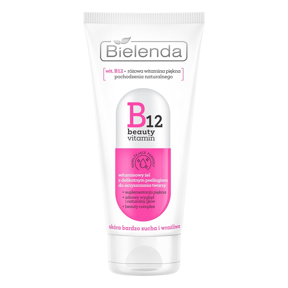 Bielenda B12 Beauty Vitamin Face Gel with Peeling for Very Dry and Sensitive Skin 150ml