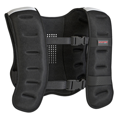 SPORTNOW Weighted Vest, 5 kg Weight Vest with Adjustable Straps, Reflective Strips, Black