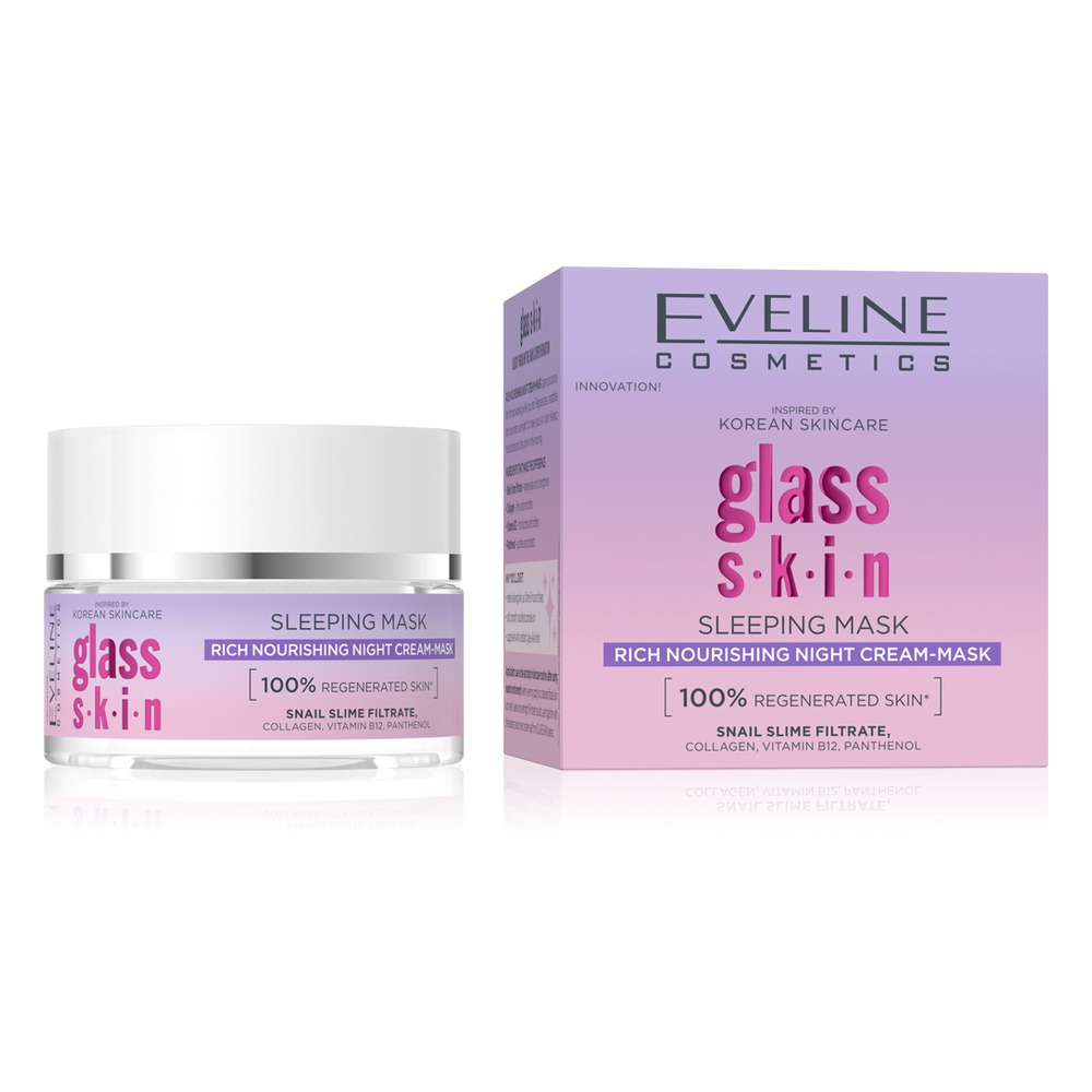 Eveline Cosmetics Glass Skin Rich Nourishing Night Cream-Mask 50ml