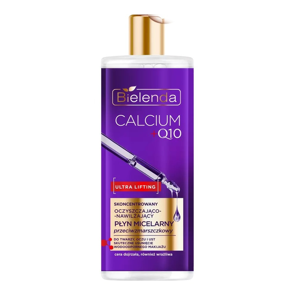 Bielenda Calcium+Q10 Anti-Wrinkle Cleansing and Moisturizing Micellar Liquid 500ml