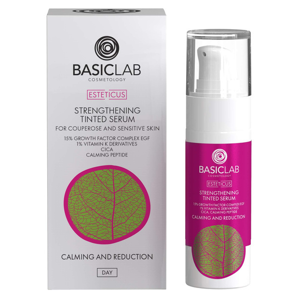 BasicLab Strengthening Tinted Serum For Couperose And Sensitive Skin 30ml