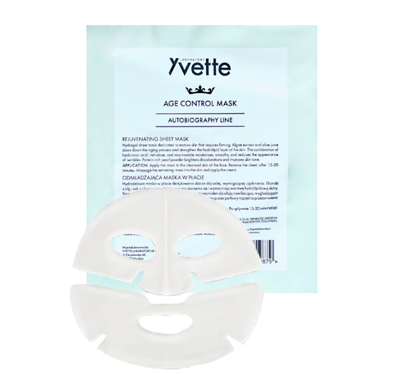 Yvette Autobiography Age Control Hydrogel Mask For Mature Skin 1pc