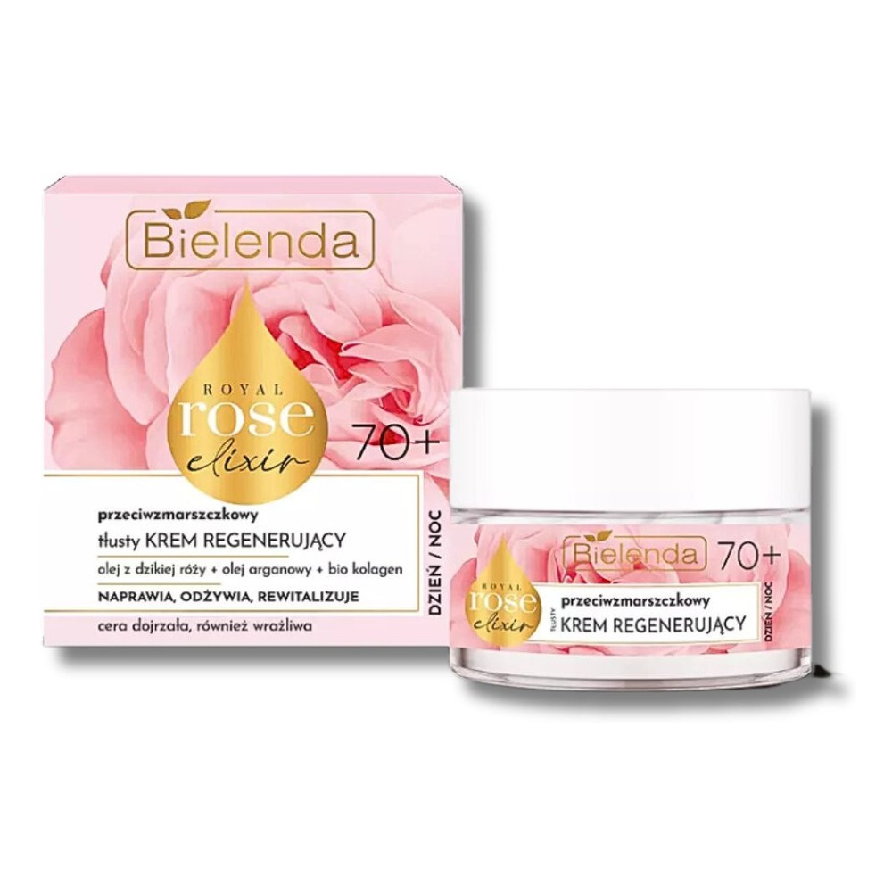 Bielenda Royal Rose Elixir Anti-Wrinkle Regenerating Cream 70+ 50 ml