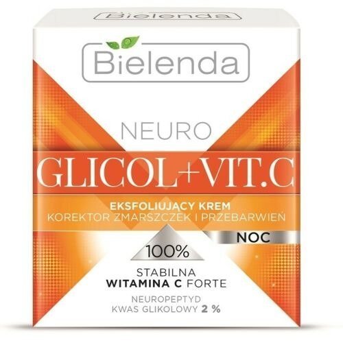 Bielenda Neuro Glicol + Vitamin C Exfoliating Face Cream for Night Care 50ml