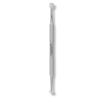 Staleks Pro Expert 20 Type 1 Cosmetology Double‑Ended Spoon Uno + Oval with 15 holes ZE-20/1