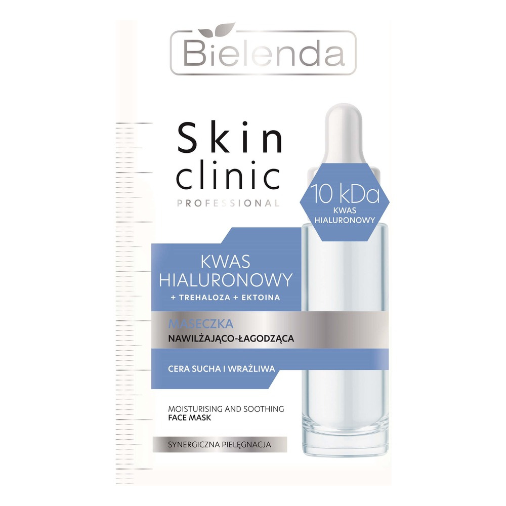 Bielenda Skin Clinic Professional Hyaluronic Acid Moisturizing and Soothing Mask for Dry and Sensitive Skin 8g