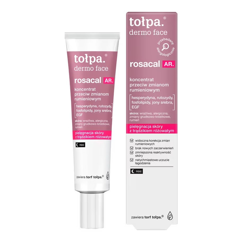 Tołpa dermo face rosacal AR anti-erythematous concentrate, night 40ml