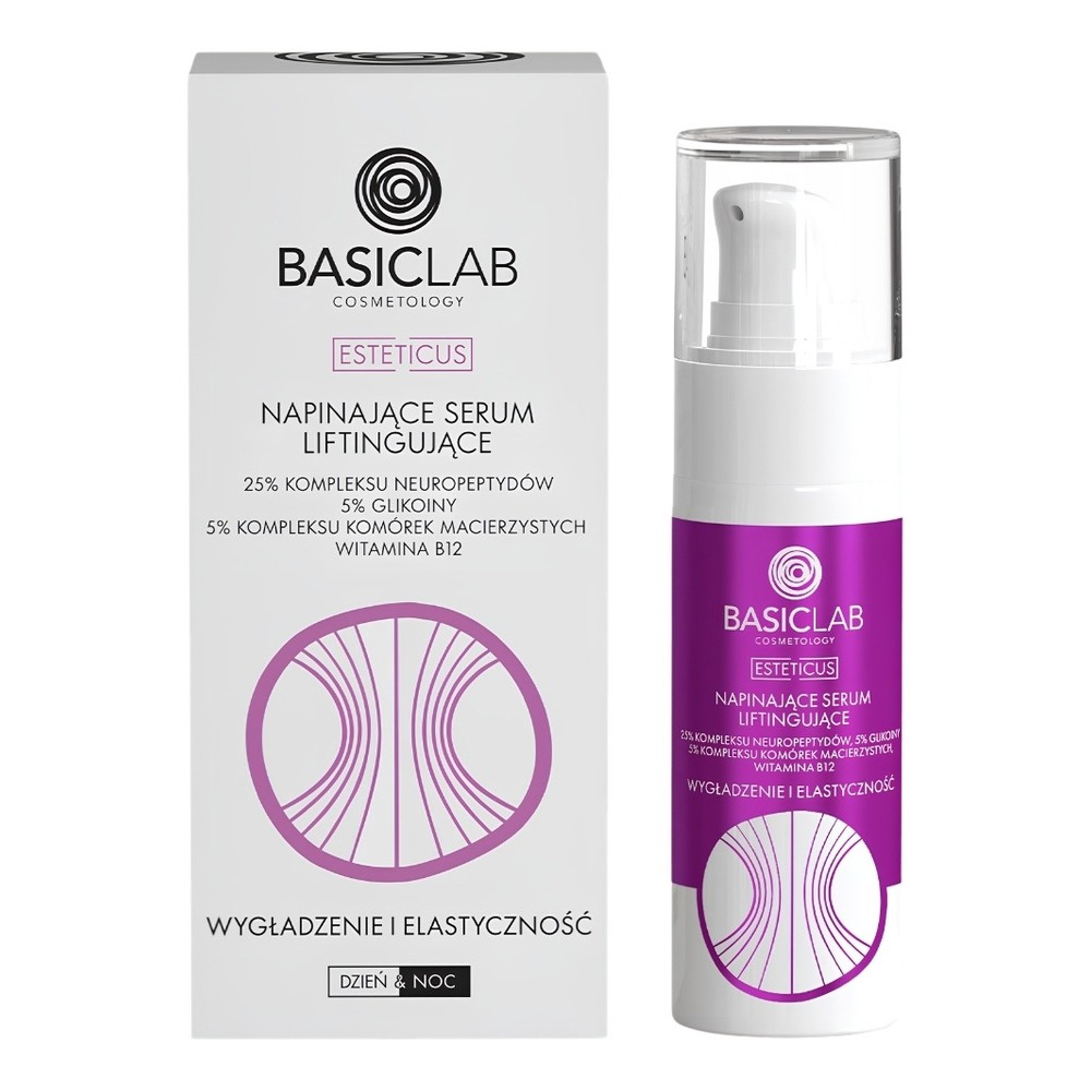 BasicLab Cosmetology Esteticus Firming Face Serum with 25% Neuropeptide Complex 30ml