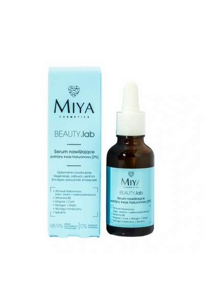 Miya BEAUTY.lab Moisturizing Serum with Triple Hyaluronic Acid 2% for All Skin Types 30ml