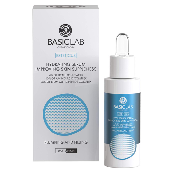 BasicLab Esteticus Hydrating Serum With 4% Hyaluronic Acid 30ml