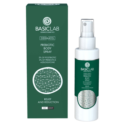 BasicLab Dermatis Prebiotic Body Spray for Acne-Prone Skin 100ml