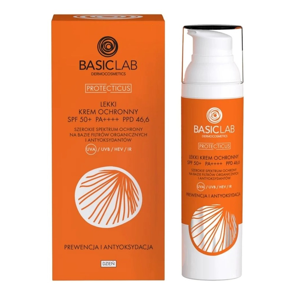 BasicLab Dermocosmetics Protecticus Light Protective Emulsion SPF 50+ Broad Spectrum Antioxidant Protection 75ml