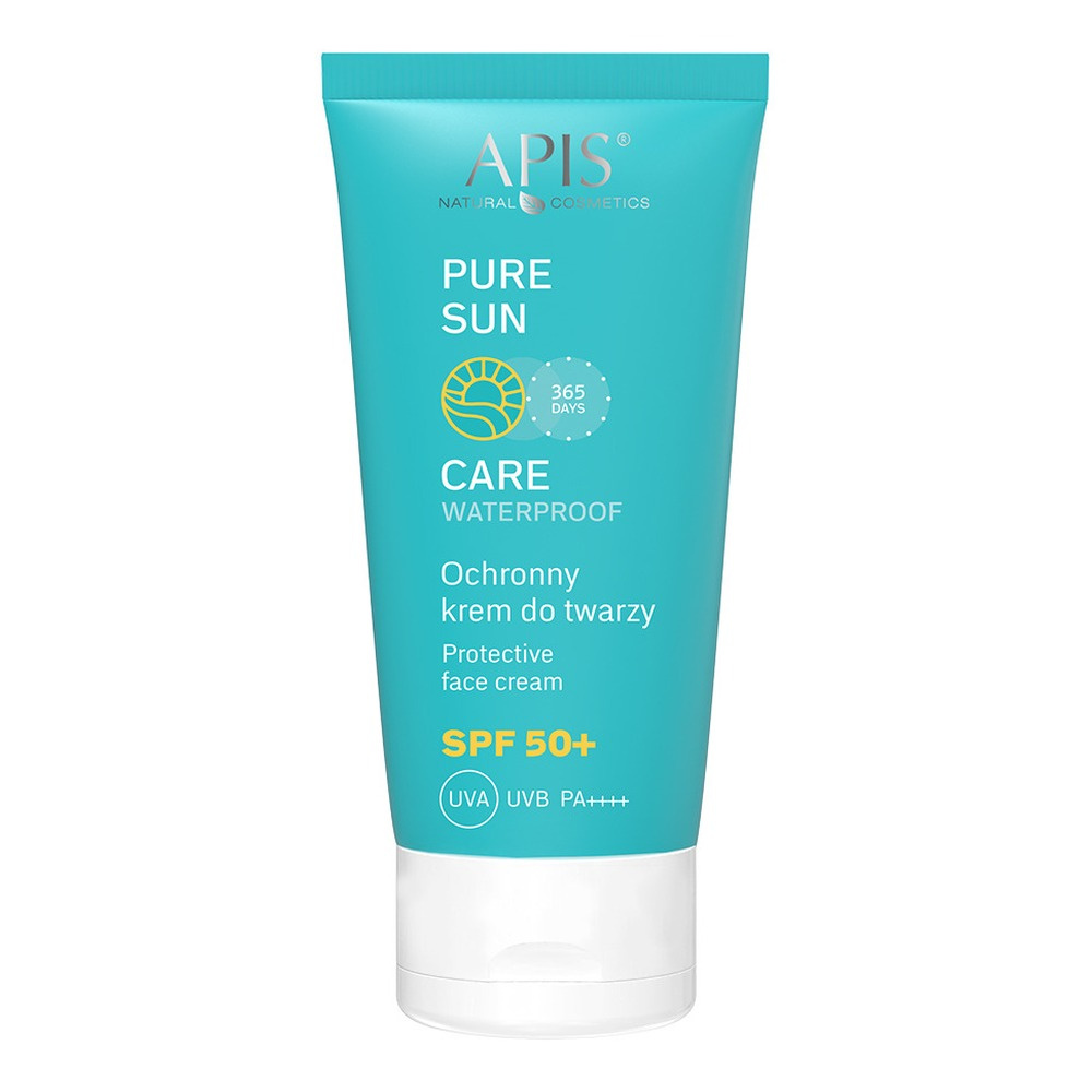 Apis Pure Sun Waterproof Protective Face Cream SPF 50 UVA UVB for All Skin Types 50ml
