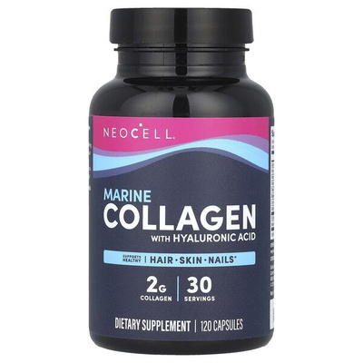NeoCell Marine Collagen with Hyaluronic Acid for Healthy Skin 120 Capsules