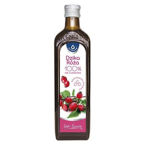 Oleofarm World's Juices Wild Rose Juice for Immune Support 490ml