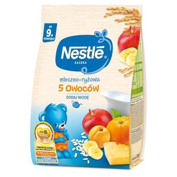 Nestle Milky 5 Fruits Flavoured Rice Porridge for Babies after 9th Month 230g Best Before 30.11.26